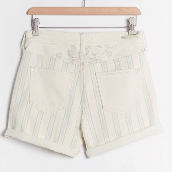 PILCRO ANTHROPOLOGIE Striped Shorts - Picture 4 of 7